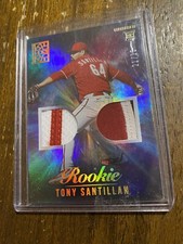 2022 Panini Capstone TONY SANTILLAN DUAL JERSEY /25 Rookie Card Cincinnati Reds