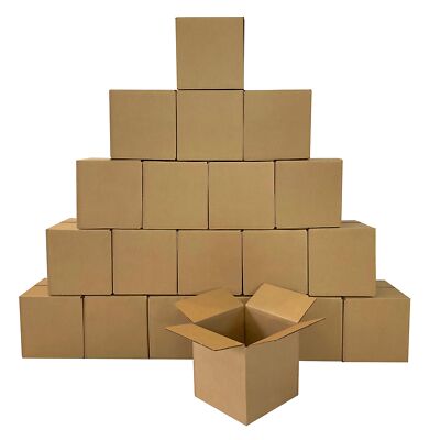 UOFFICE 20 Corrugated Shipping Boxes 18'' x 18'' x 18'' Cube