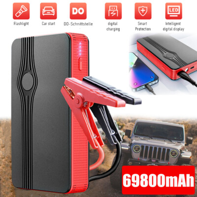 69800mAh Car Jump Starter Booster Jumper Box Power Bank Battery Charger Portable