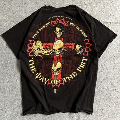 Five Finger Death Punch Tshirt Men Medium The Way Of The Fist FFDP Band Tee Y2K