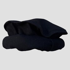 Thick Black Afghan Pakol Hat 100 Wool Warm Winter Beret Topi from Afghanistan