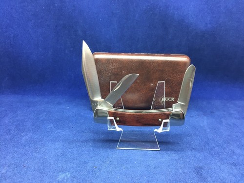 Pre 86 Buck Vintage 703 Bronco Stockman With Rosewood Handles Mint Display Case - Picture 8 of 10