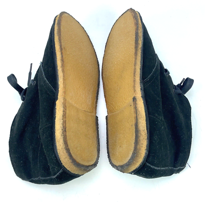 PHAT FARM Black Leather Upper Suede Mens Lace Up Booties  display picture 3