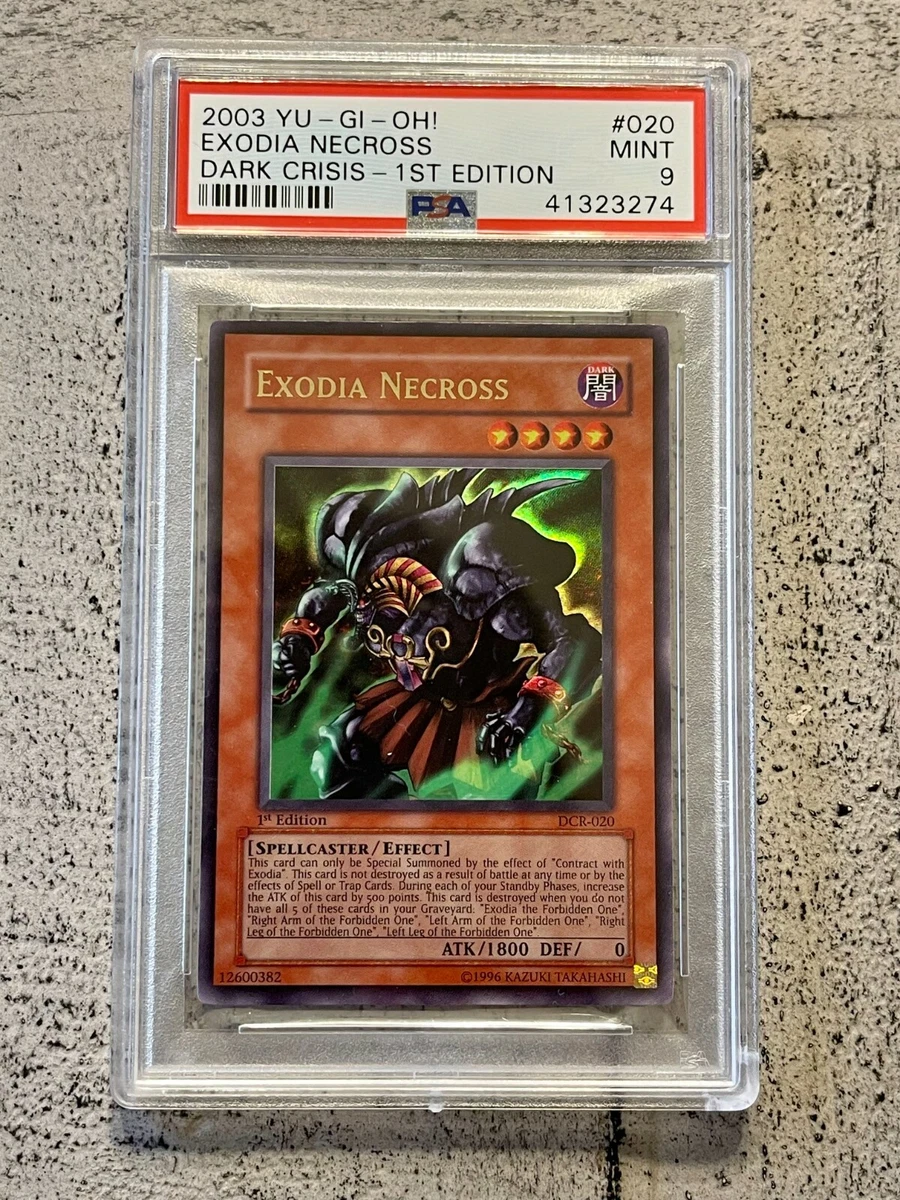 Yu-Gi-Oh! Exodia Necross DCR-020 1st Edition PSA 9 Mint Card