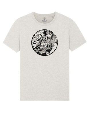 Maglietta Carpa Koi Dragon Fish Japanese Wave Style Japan Tattoo T