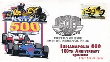 AO 4530-5, 2011, Indianapolis 500, 100 years, First Day Cover, Pictorial Postmar