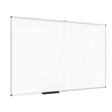Viz-Pro Dry Erase White Board/magnetic Foldable Whiteboard, 48 X 36 Inches, Silv