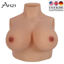 Anzi Silicone Breast Plate Forms C D F G Cup Crossdresser Transgender Drag boobs