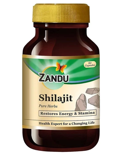 Zandu Shilajit (60 Kapseln) Ayurvedisch Kräuter Ayurvedisch Sexuell Wellness - Bild 1 von 7