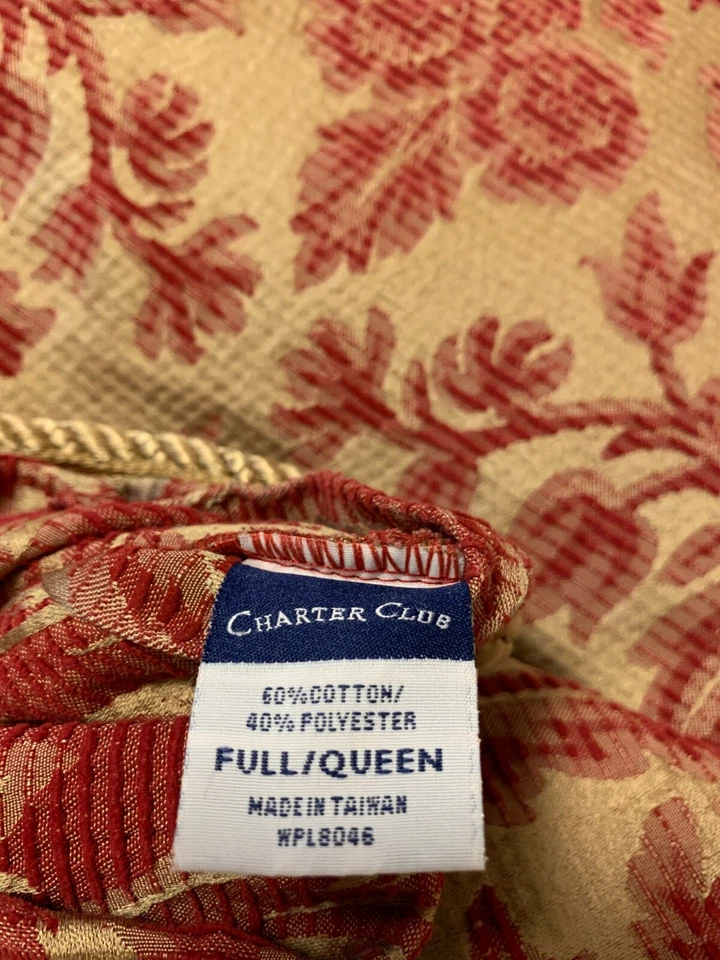 EDREDÓN CHARTER CLUB PESADO REVERSIBLE COMPLETO/QUEEN Foto 3 de 4