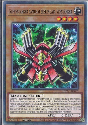 DUEA-DE011 Superstarker Samurai Blauer Streiter - 1. Auflage Sammelkarte Mit Original Gwindi Schutzhülle