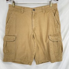 Columbia Cargo Shorts Sz 32x10 Men’s Tan Beige Omni Shade Sun Protection Hiking
