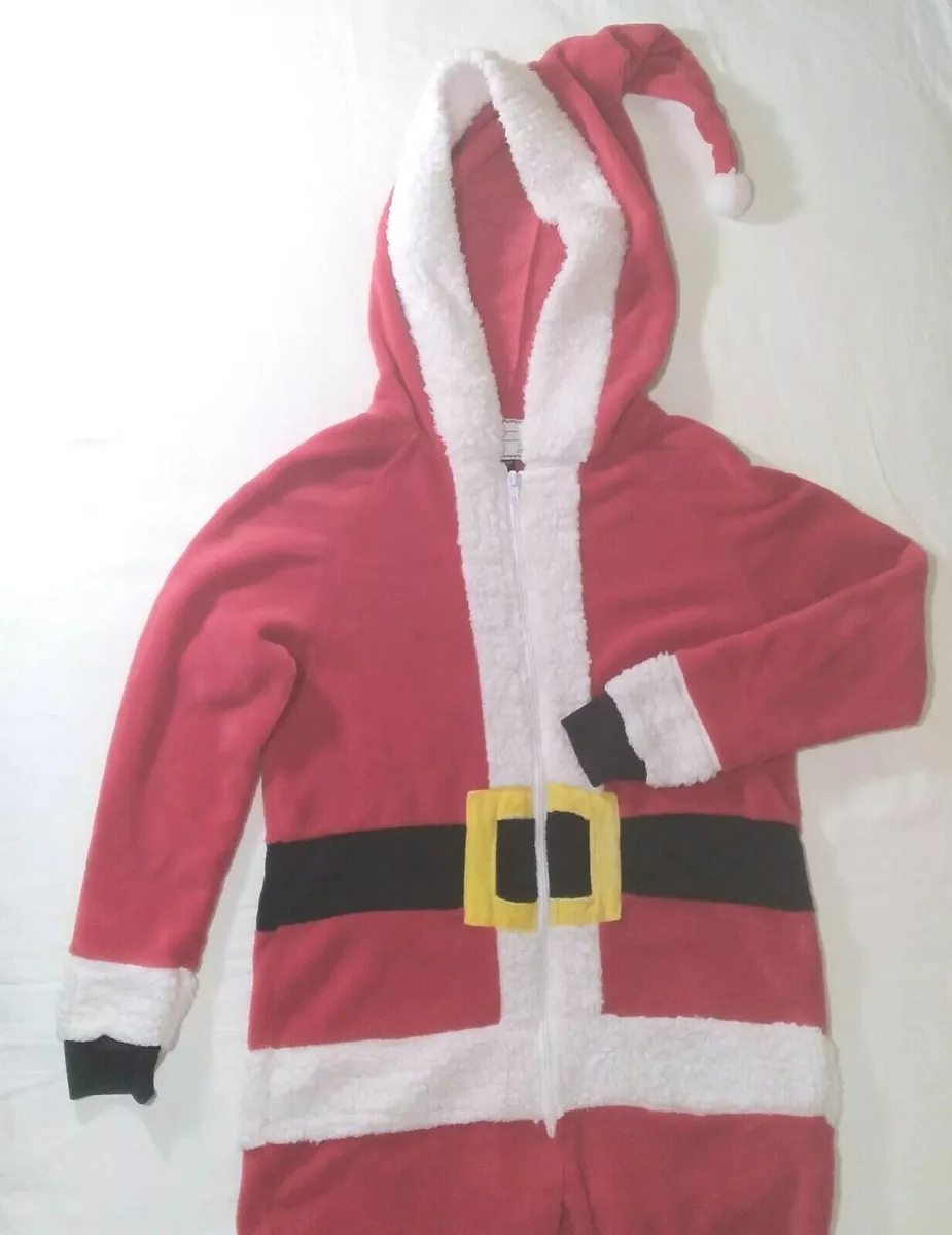 With Love Derek Heart Santa Suit Wm Sm Red Hoodie Hat One Piece