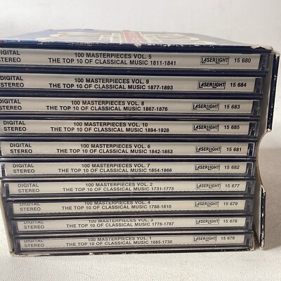 The Top 100 Masterpieces of Classical Music 9 CD Box Set