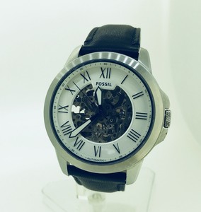 grant automatic blue leather watch