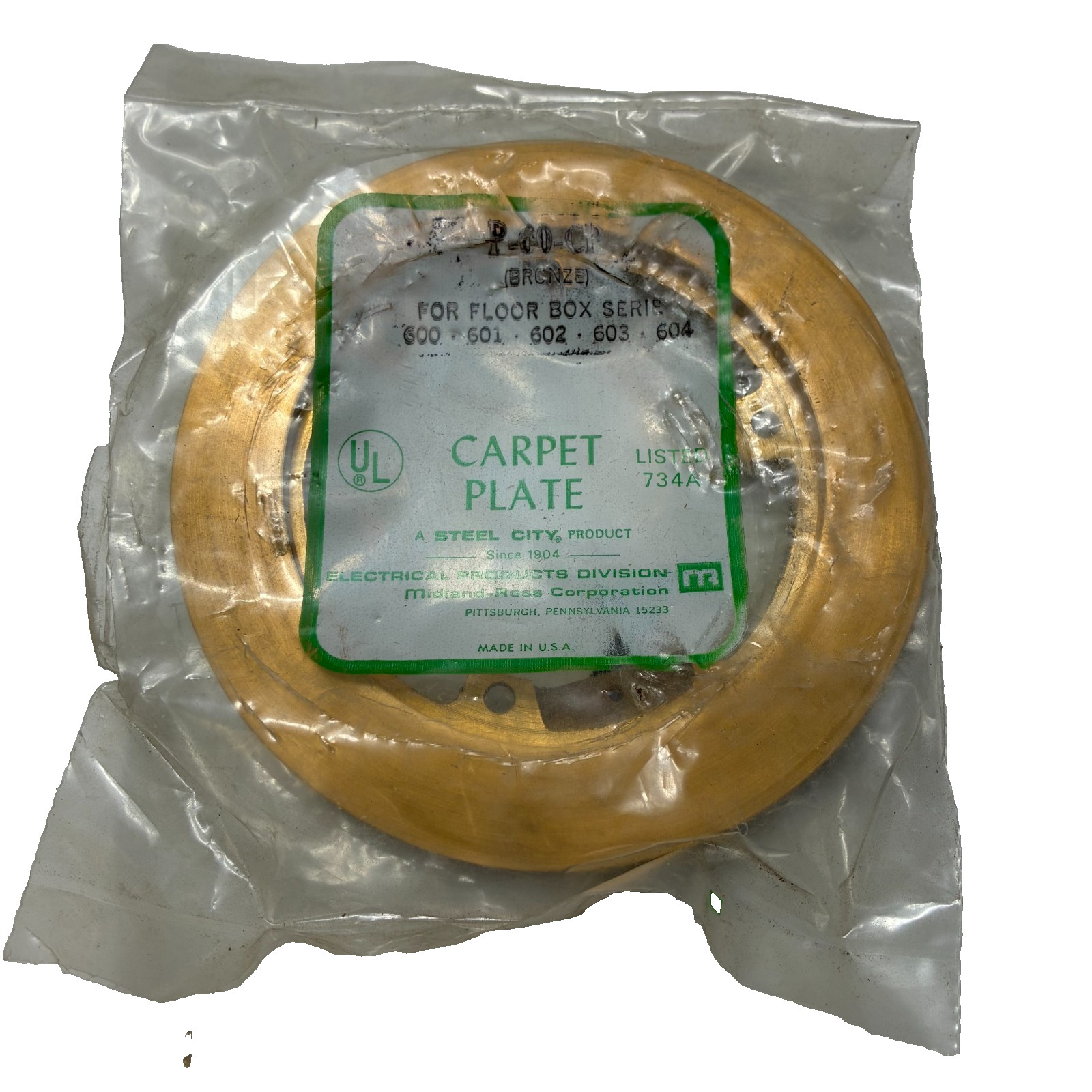 THOMAS AND BETTS P 60 CP CARPET PLATE