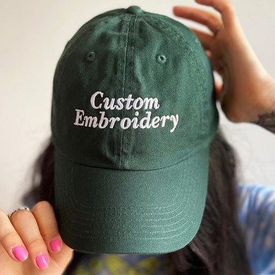 Custom Embroidered Hat with Your Own Logo Text Brand Design