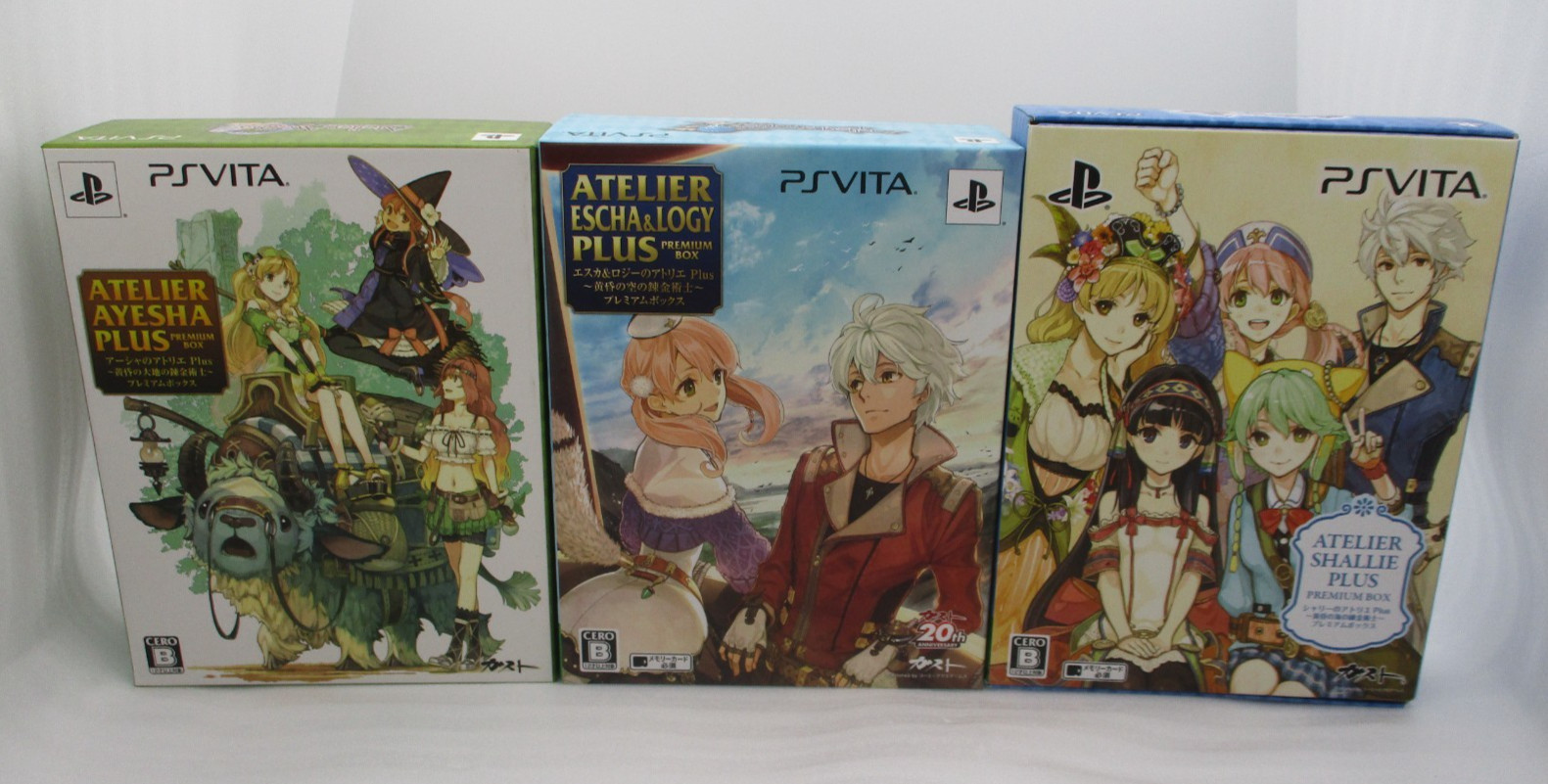 PS VITA Atelier 3 Jeux Shallie, Escha & Logy, Ayesha Plus Boîte Premium Japon