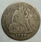 1888 - Seated Liberty Dime - Exact Coin Imaged #SL250