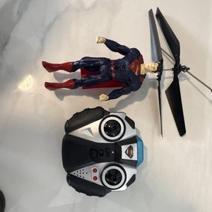 World Tech Toys Superman RC Helicopter Electric Ready to Go Blue Red Black