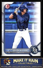 Carson Williams 2022 Bowman Draft #BD-14 Tampa Bay Rays Prospect