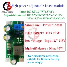 6A DC 2.7 5.5 V to 3.5 24 V DC-DC Step-Up Boost Converter Module