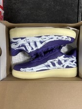 Nike Air Force 1 Sneakers basse viola scheletro Halloween Uomo