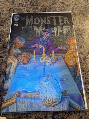 #ad #ad MARK SPEARS MONSTER AND THE WOLF #2 G KICKSTARTER LIMITED 100 Chrome Foil Hatter $500.00