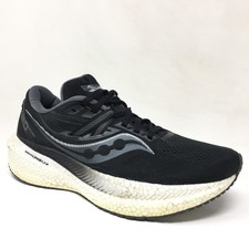 Saucony Triumph 20 Running Shoes Sneakers Womens Size 9 Black Gray Athletic Gym