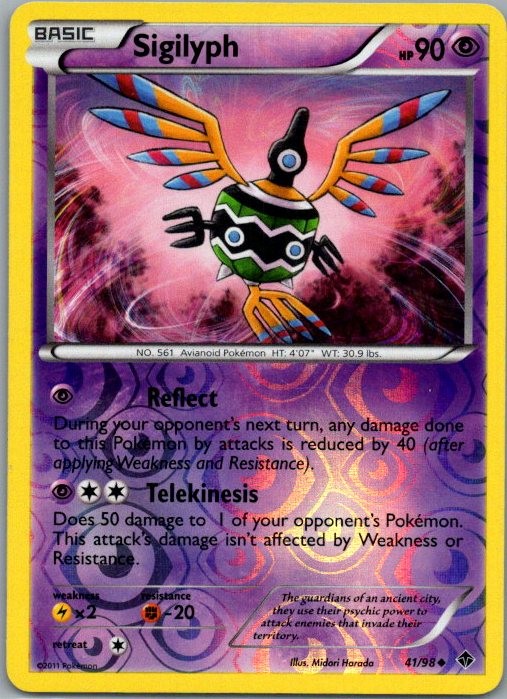 SIGILYPH 41/98 UNCOMMON EMERGING POWERS POKEMON NM/M