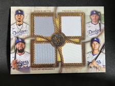 2025 Topps Museum Collection Ohtani Betts Hernandez Freeman Quad Relic /75