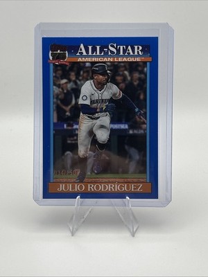 Topps 2025 75th Anniversary All-Star 91AS-23 Julio Rodriguez BLUE Mariners #/150