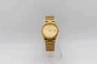 Vintage Seiko SQ Quartz 5Y22-6009 Gold Tone Date Watch - Running