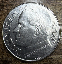 1981-R Anno III Vatican City 100 Lire GEM UNC KM-158 550K Feed the Hungry JPII