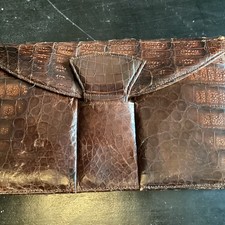 Vintage Genuine Alligator Envelope Purse
