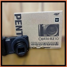 PENTAX Optio RZ10 14MP Digital Camera Black Full Set w/ Case Japan