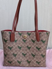 COACH Tote Bag Dinosaur Lexy Brown