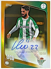 2025-26 Topps UEFA UCC Flagship Isco Auto 12/50 Gold Foil Real Betis Balompie