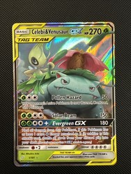 Celebi & Venusaur GX 1/181 Team Up Ultra Rare Holo