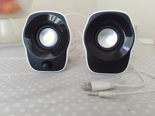 Logitech Z120 Compact PC/Laptop USB Stereo Speakers - White/Black