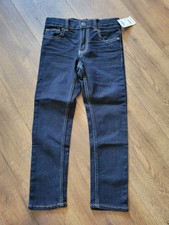 OshKosh B'gosh Boy's Skinny Dark Indigo Denim Jeans Adjustable Waist Sz6 Reg NEW