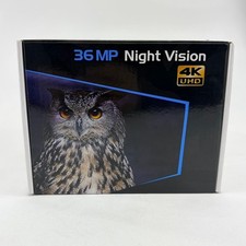 36 MP 4K UHD Black Military Large Screen Night Vision Binoculars Black - Tested