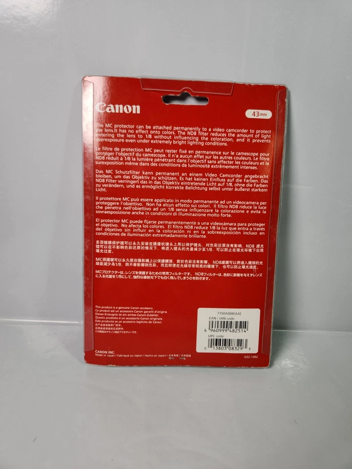 Brand New Canon FS-43U II 43mm Filter Set Kit - Image 4 of 4