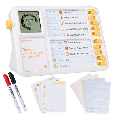 Visual Timer For Kids With Planning Board Adhd Timer For Kids Daily Chore Boardc
