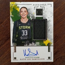 2025 Panini Impeccable WNBA Katie Lou Samuelson Elegance Jersey AUTO 99/99