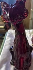 Fenton molded Alley cat  excellent condition. The color is Glossy Red Ambirina