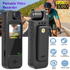 20 Hour 1080P Camcorder Mini Police Body Camera HD 180 Video DVR IR Night Cam