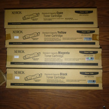 XEROX PHASER 6360 HIGH CAPACITY TONER SET CYAN YELLOW BLACK MAGENTA NEW