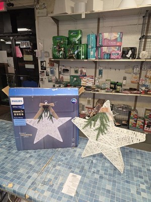 Philips 18  Glitter Star Pure White Twinkling Lights Battery Powered Decoration