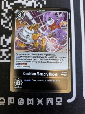 Digimon Card Game Obsidian Memory Boost! LM-053 NM Promo